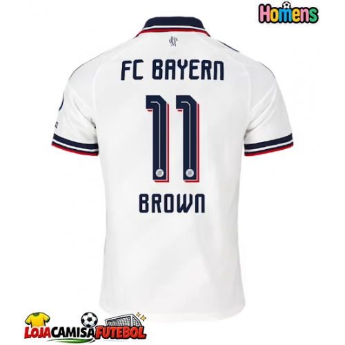 Camisa de Futebol Bayern Munich Nathaniel Brown #11 Equipamento Secundário 2026-27 Manga Curta